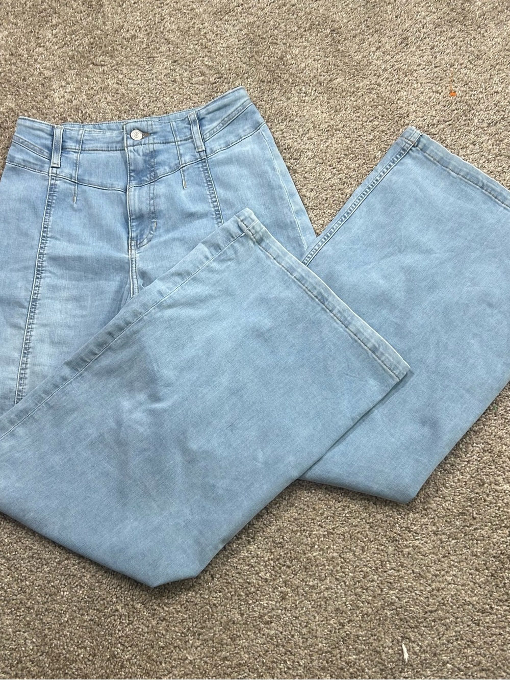 We The Free Light Wash Wide Leg Jeans